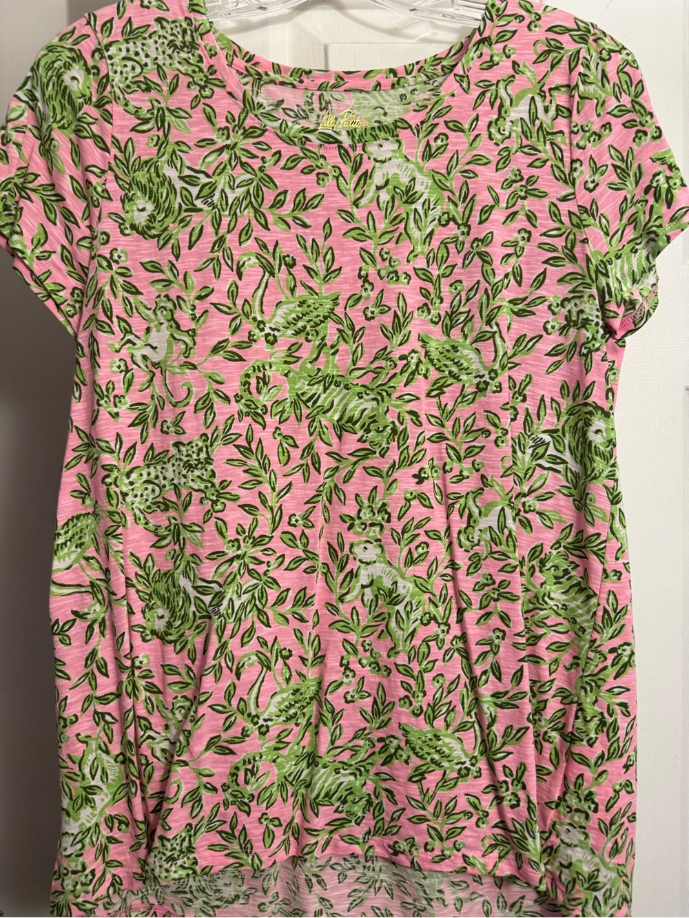 Lilly Pulitzer Pink Green Short Sleeve Tee